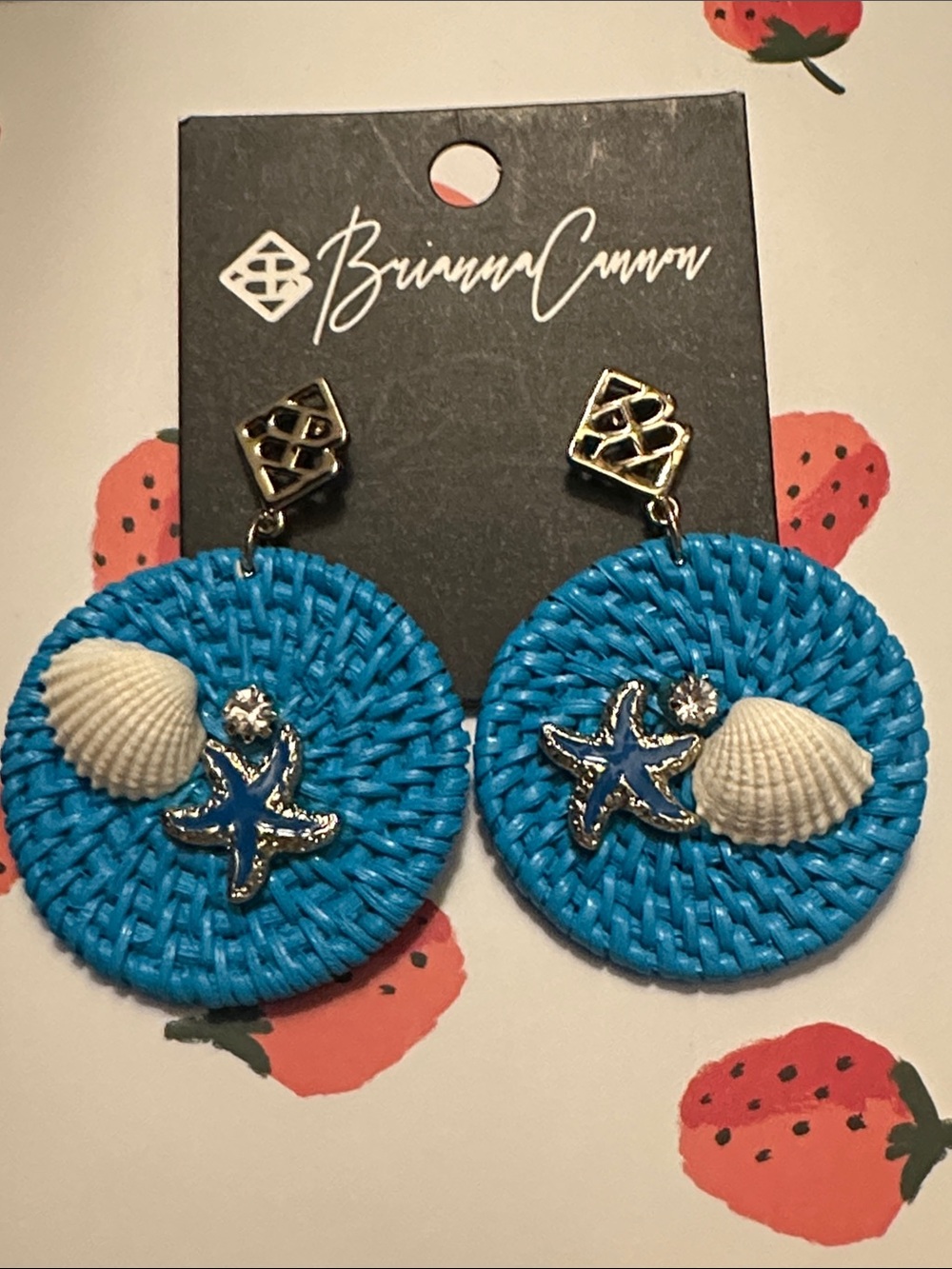 Brianna Cannon beachfront rattan Earrings